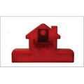 House Bag Clip-4" Translucent Red